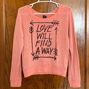 Pink/Orange Sweater (Love Will Find A Way)